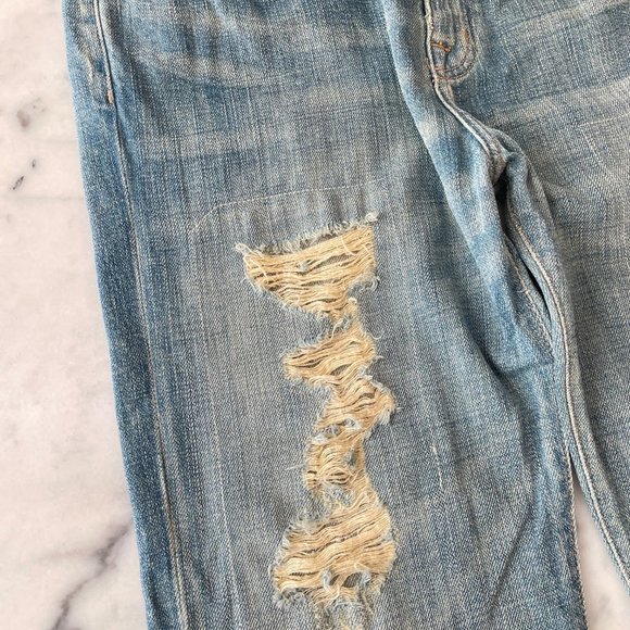 Current Elliott 'The Boyfriend' Denim in Tattered Destroyed - Picture 5 of 12